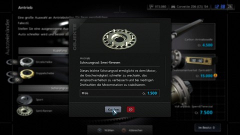 Das Tuning ist GT-typisch sehr komplex, dauert aber elendig lange.